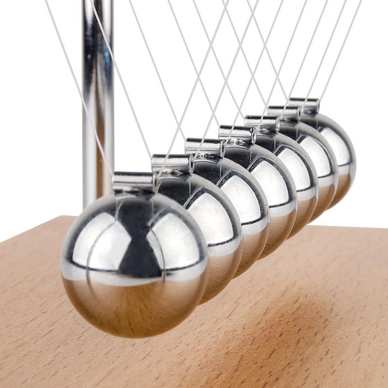 Smilesorg Newton's Cradle Balance Balls Fascinating Physics Gadget for Home