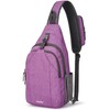 G4Free Unisex Shoulder Bags (Pack of 1), Light Purple, L,