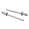 ISPINNER 100 remaches de acero inoxidable de 1/8 x 1/4