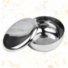 Healeved Quality Men's Shaving Bowl Stainless Steel Bubble Bowl Lid