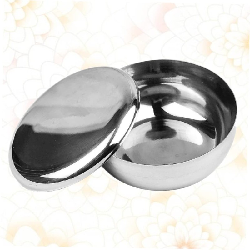 Healeved Quality Men's Shaving Bowl Stainless Steel Bubble Bowl Lid