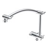 Hibbent Metal 16'' Shower Head Extension Arm with 3-way Diverter