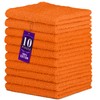 DecorRack 10 Pack 100% Cotton Wash Cloth, Luxurious Soft, 12