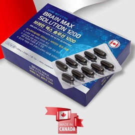 Brain Max Solution 1200 Phosphaticerine Vitamin E Cognitive Improvement 1,200mg 60 Capsules / 브레인 맥스 솔루션1200 포스파티세린 비타민E 인지력개선 1,200mg 60캡슐