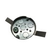 4 Inch Round Old-Work Pan Box, 1/2 Inch Deep, Steel,
