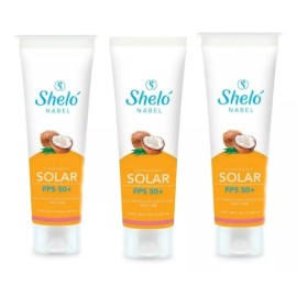Sheló Nabel Bloqueador Solar 50+ Filtro Uva/uvb, Vitamina E, Coco, Sheló