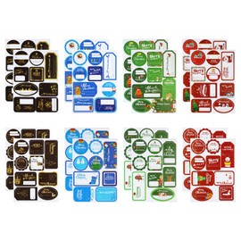 Christmas Gift Tags Stickers Penta Angel 144Pcs Self Adhesive Stickers Holiday Name Labels for Women Men Present Wrapping Cards Envelope DIY Craft Bakery Treat Box Decor (144)