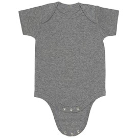ToBeInStyle Infants Boys Girls Lap Shoulder Bodysuit - Hgray - 24M