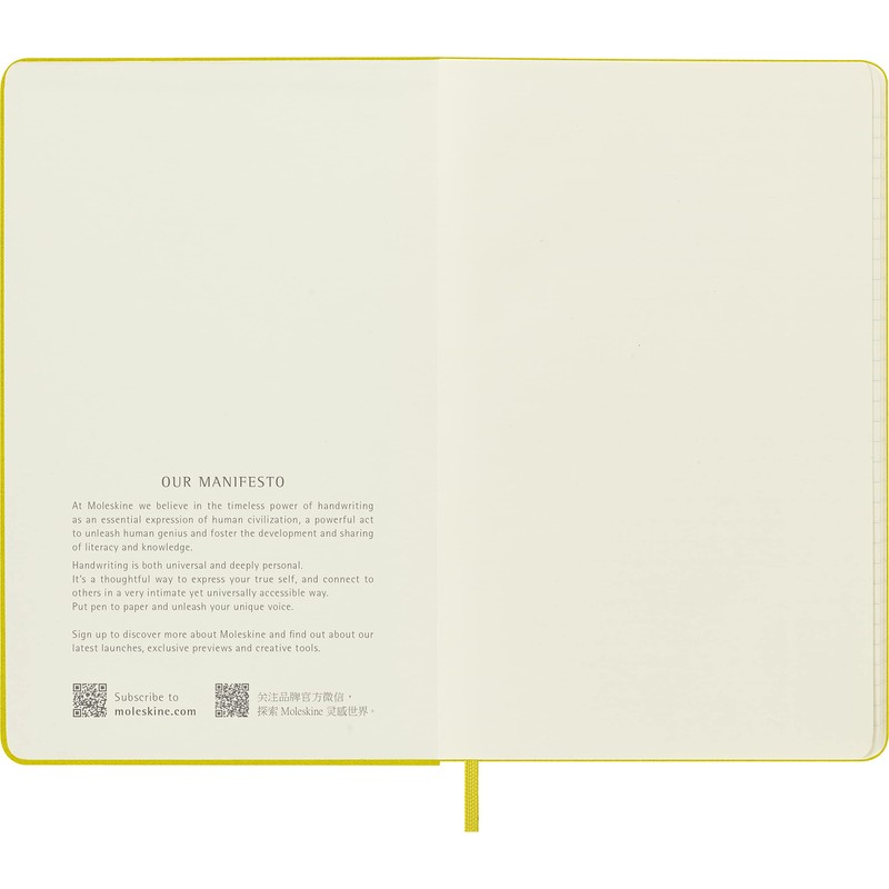 Moleskine Classic Ruled Notebook with Elastic Closure Silk Cover Large