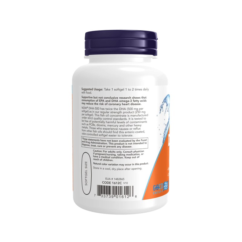 DHA-500, 90 Softgels by Now Foods (Pack of 2)