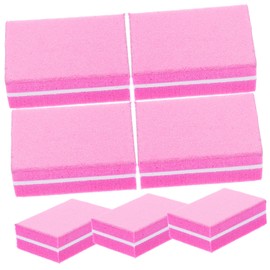 Baluue 200pcs Dual Side Nail Buffer Block File for Manicure Pedicure Compact Sanding Sponge Nail Files for Home Salon Use