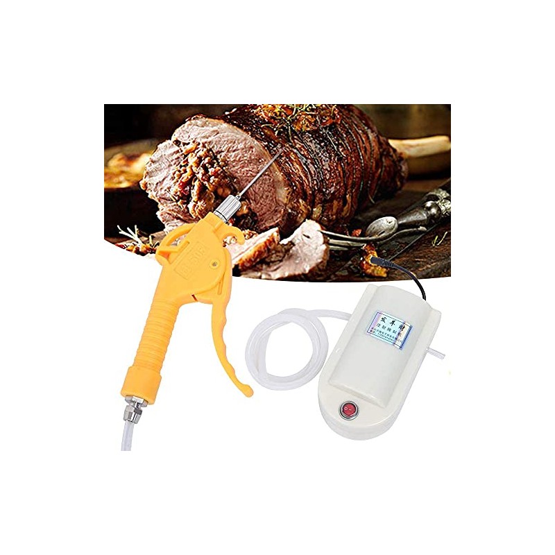 YIYIBYUS Automatic Meat Injector BBQ Injection Kit,Electric Meat Saline Syringe