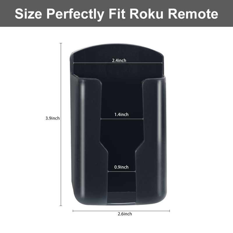 Runhike Hole-Free Remote Holder Wall Mount Compatible with Roku,Strong Adhesive