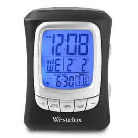 Westclox Travel Alarm Clock with Nap Timer – Model# 72001 (Non Foldable)