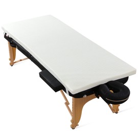 ROYALAY Topper for Lash Bed, 2 Inch Memory Foam Massage Table Topper, 73x29x2 inch, White