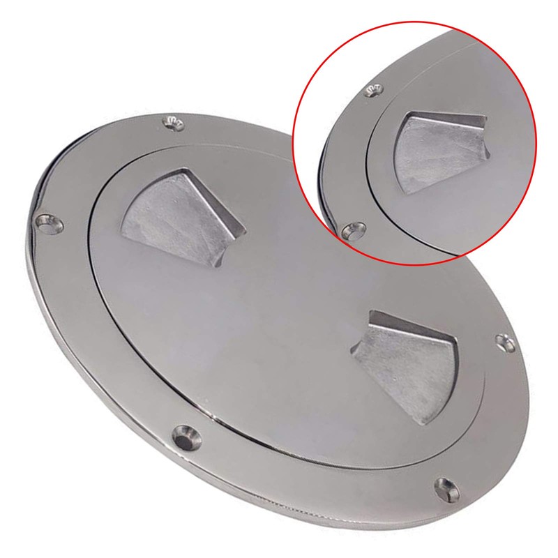 LOYALHEARTDY Marine Grade Stainless Steel Boat Deck Plate Hatch, 6"