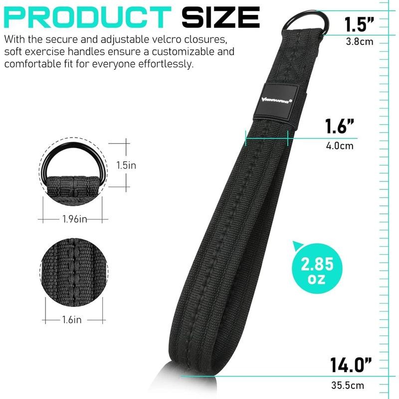 Tricep Rope Attachment Handles for Gym, 13inch Exercise Handles, Tricep
