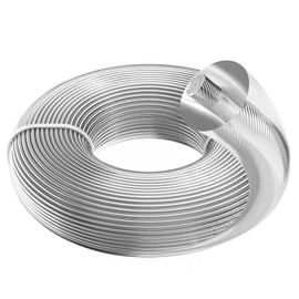 OMECO Trimmer Line, 3 mm, Grass Trimmer, Replacement Thread, Trimmer, Brush Cutter Thread for Brushcutter, Park, Garden, Lawn, Grass Rounds with Steel Wire Core, Nylon Thread, 50 m