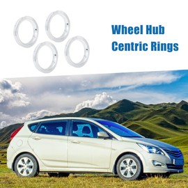 A ABSOPRO 73.1 to 56.1 mm Wheel Hub Centric Rings Silver Tone (Set of 4)