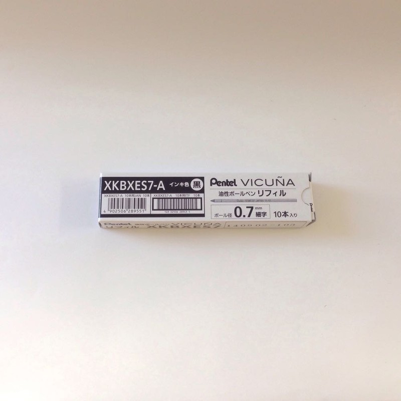 Pentel Biconia EX 0.7mm XKBXES7-A Multi-Function Ballpoint Pen Refill, Black,