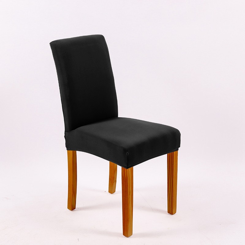 Elastic Stretch Chair Cover Waterproof Plain Color Universal Chair Seat