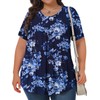Tencede Womens Plus Size Tops Shirts Short Sleeve Crew Neck