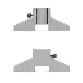 QWORK 2 Pack Caliper Depth Base Carbon Steel T-Bar Attachment for Dial/Digital/Vernier Calipers 4", 6", 8", 12"