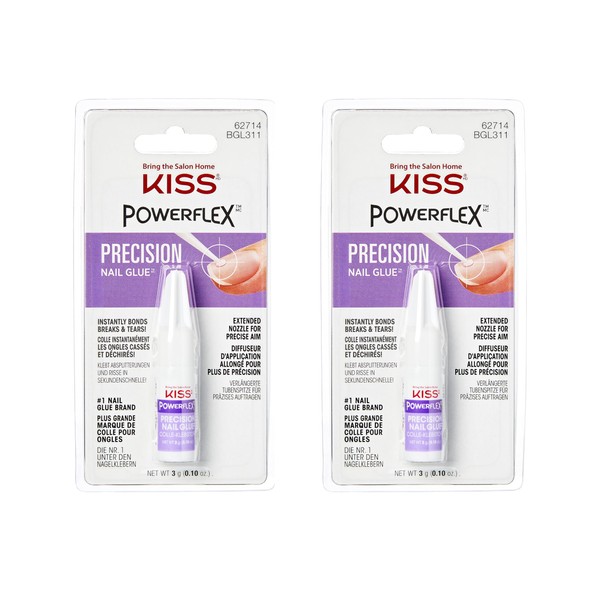 Kiss PowerFlex™ Precision Nail Glue - (2 Pack)