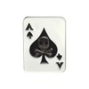 F NODE Spade Ace Skull Skull Pin Badge Playing Card
