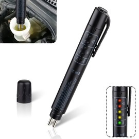 ecocstm Brake Fluid Tester, Brake Fluid Moisture Tester, Brake Fluid Liquid Tester Pen with 5 LED Indicators, Auto Brake Diagnostic Checker Tool for DOT3 DOT4 DOT5.1 Brake Fluid