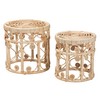 bali & pari Bowie Natural Rattan Nesting End Table, 2-Piece