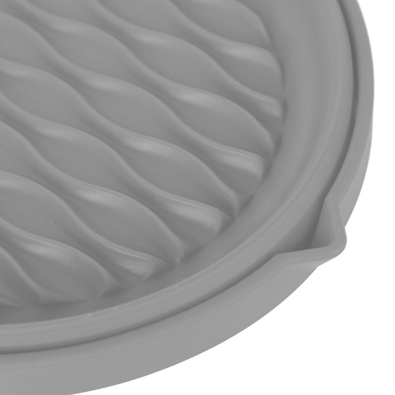 Fryer Silicone Liner Foldable Round Wavy Stripe Heat Resistant Reusable