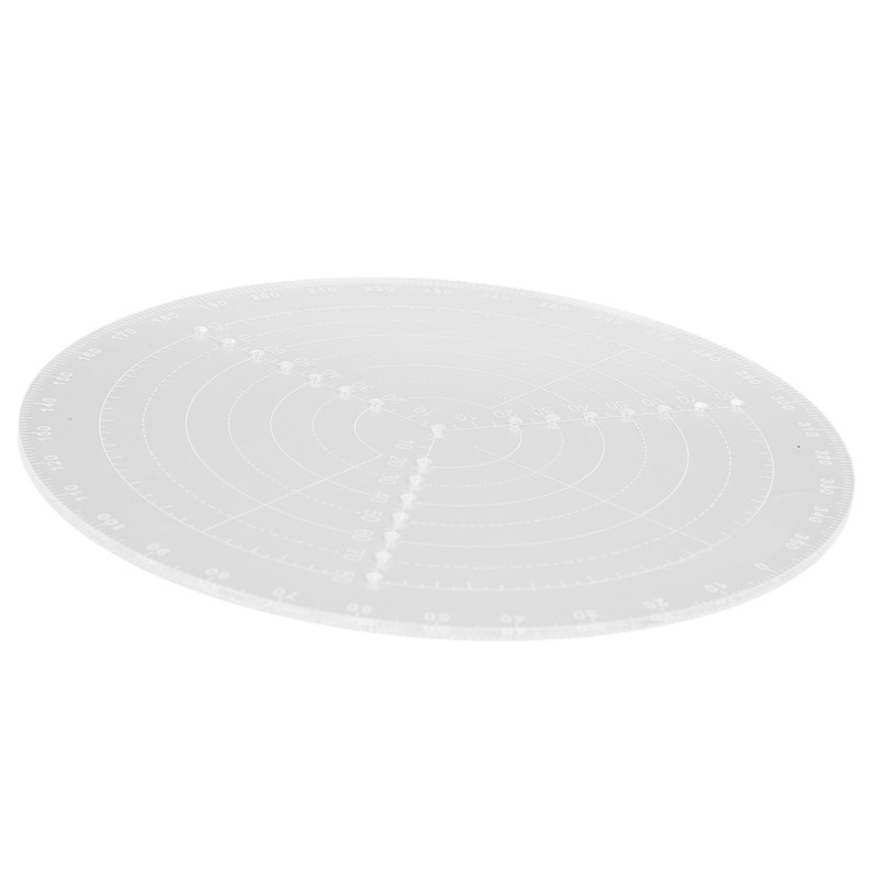Round Center Finder with Clear Scales Acrylic DlY Woodworking Compass