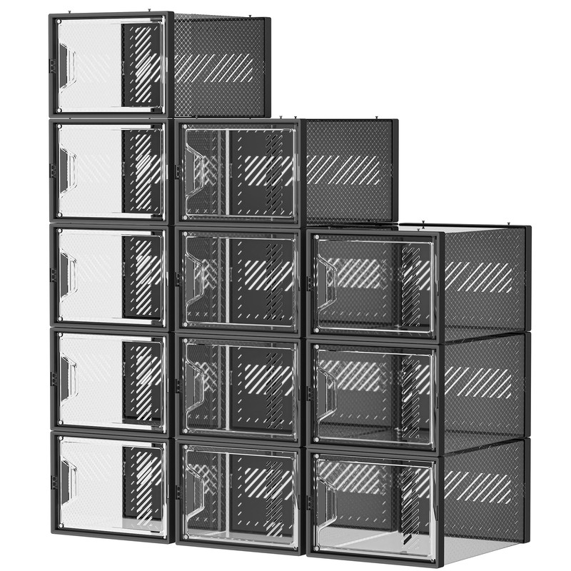 SIMPDIY Shoe Storage, 12 Pack X-Large Shoe Organizer for Closet,