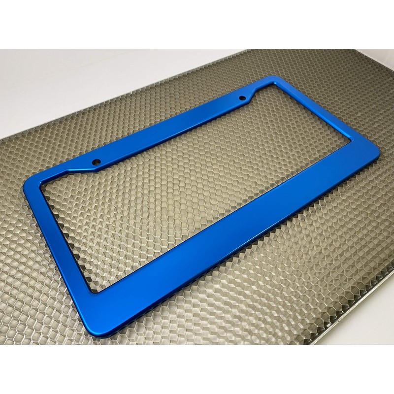 Special Edition Anodized Aluminum CAR License Plate Frames - Blue