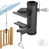 Anyingkai Parasol Holder, Balcony Railing, Adjustable, Space-Saving Parasol Holder, Balcony