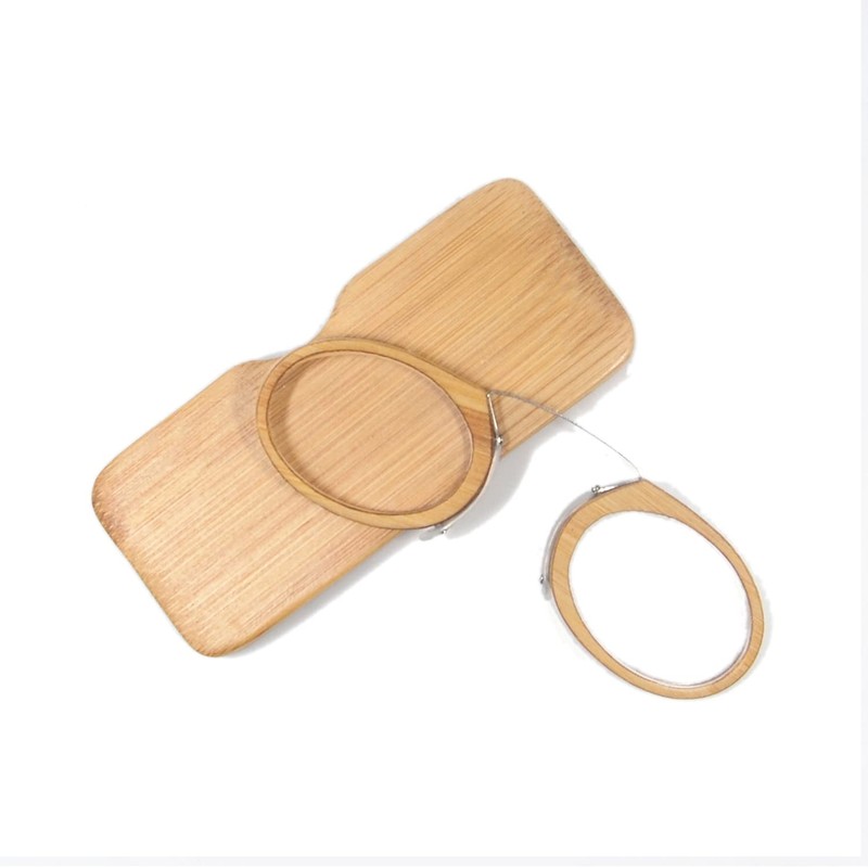 [Henghao] 携帯用 超軽量竹製 老眼鏡 手作りシニアグラス おしゃれ リーディンググラス 専用ケース付 H6037 (竹色,