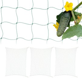 Relaxdays Set of 4 Trellis Nets for Greenhouse 180 x 270 cm Trellis Cucumbers Mesh Size 10 cm Greenhouse Net Green