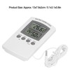 LCD Temperature and Humidity Monitor WallMountable Wired Flower Planting Hygrometer