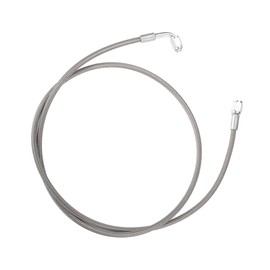 ACROPIX AN3 Braided Steel Turbo Oil Feed Line 90 Degree to Straight Hose End 48" Remote Turbocharger Oil Drain Return Line Universal for Auto - Pack of 1