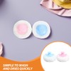 GARVALON Talco para Bebe 6 Borlas Suaves, Aplicador de Polvos