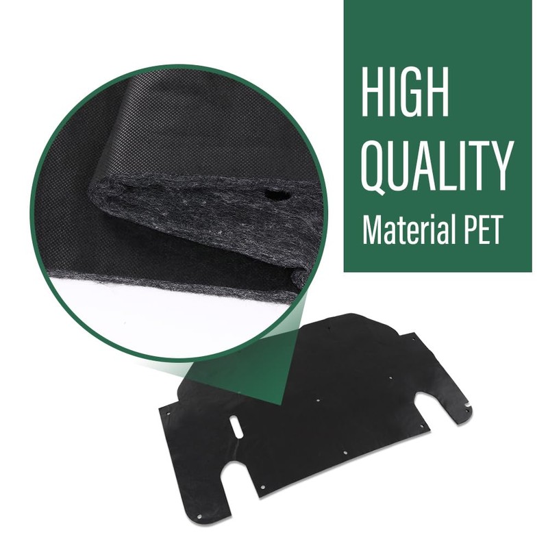 LQI Hood Insulation Pad 1/2" with clips Compatible with Ford