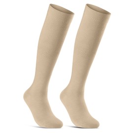 Sockenkauf24 41900 Support Stockings Travel Stockings Compression Stockings for Men and Women 1, 2, 4 Pairs -
