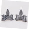 VICASKY 6 Pairs Rabbit Ear Sequin Hair Clips for Adorable