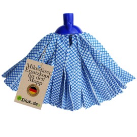 6 x Replacement Heads for Leifheit Classic Mop for All Stains Removal Floor (Polyester Viscose)