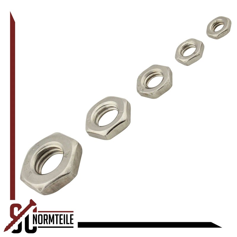 Hexagon Nuts (Low Shape) - M5 - (Pack of 10)