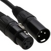 Pulse XLR Microphone Male to Female Audio Cable Black 1.5