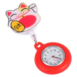 Hemobllo Watch- Fob Watch Retractable Clip On Watch Medical Pocket Watch Hanging Watch Telescopic Fob Watch Watch for Women Doctor