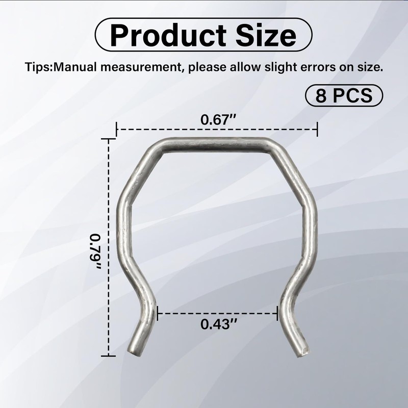 8 PCS Fuel Injector Connector Clips for Ford 6.0L Powerstroke