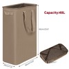 efluky Slim Laundry Basket, Narrow Laundry Hamper with Handles, Collapsible